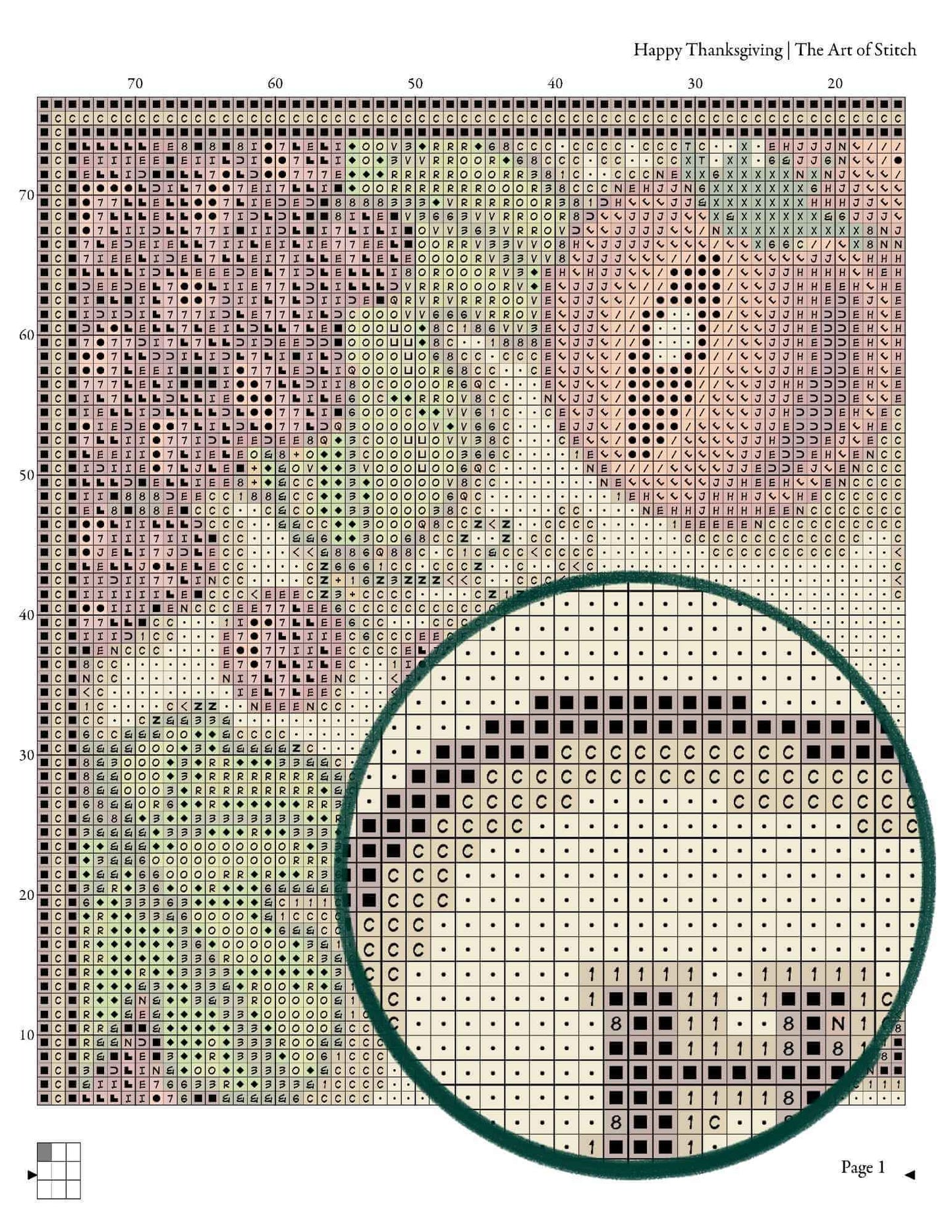 Happy Thanksgiving Cross Stitch Kit - Premium Cross Stitch Kit - The Art of Stitch