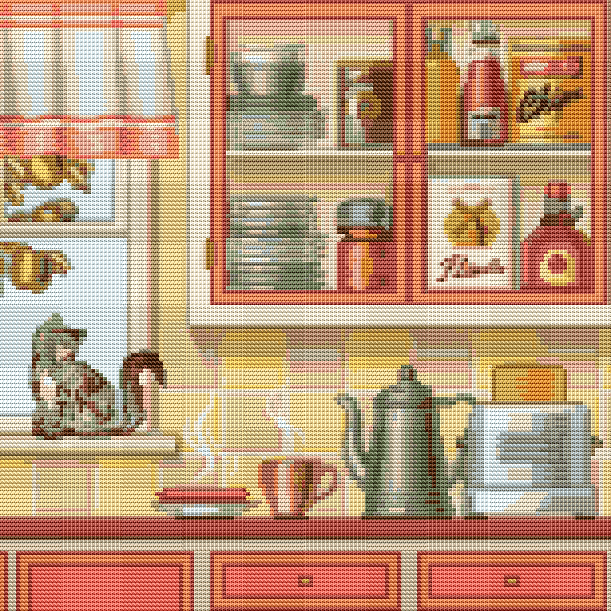 In The Kitchen Cross Stitch Pattern by The Art of Stitch