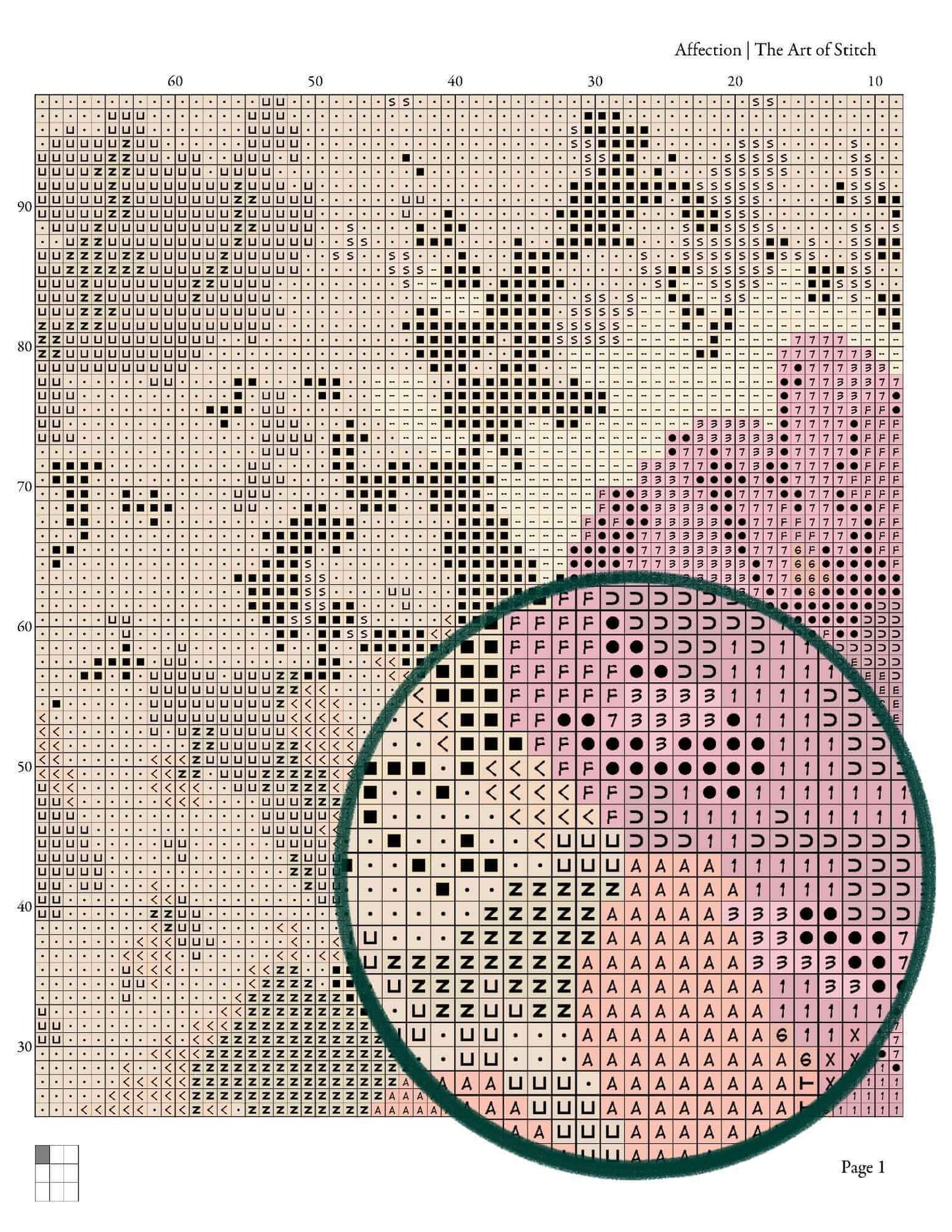 Affection Cross Stitch Pattern - Premium Cross Stitch Pattern - The Art of Stitch