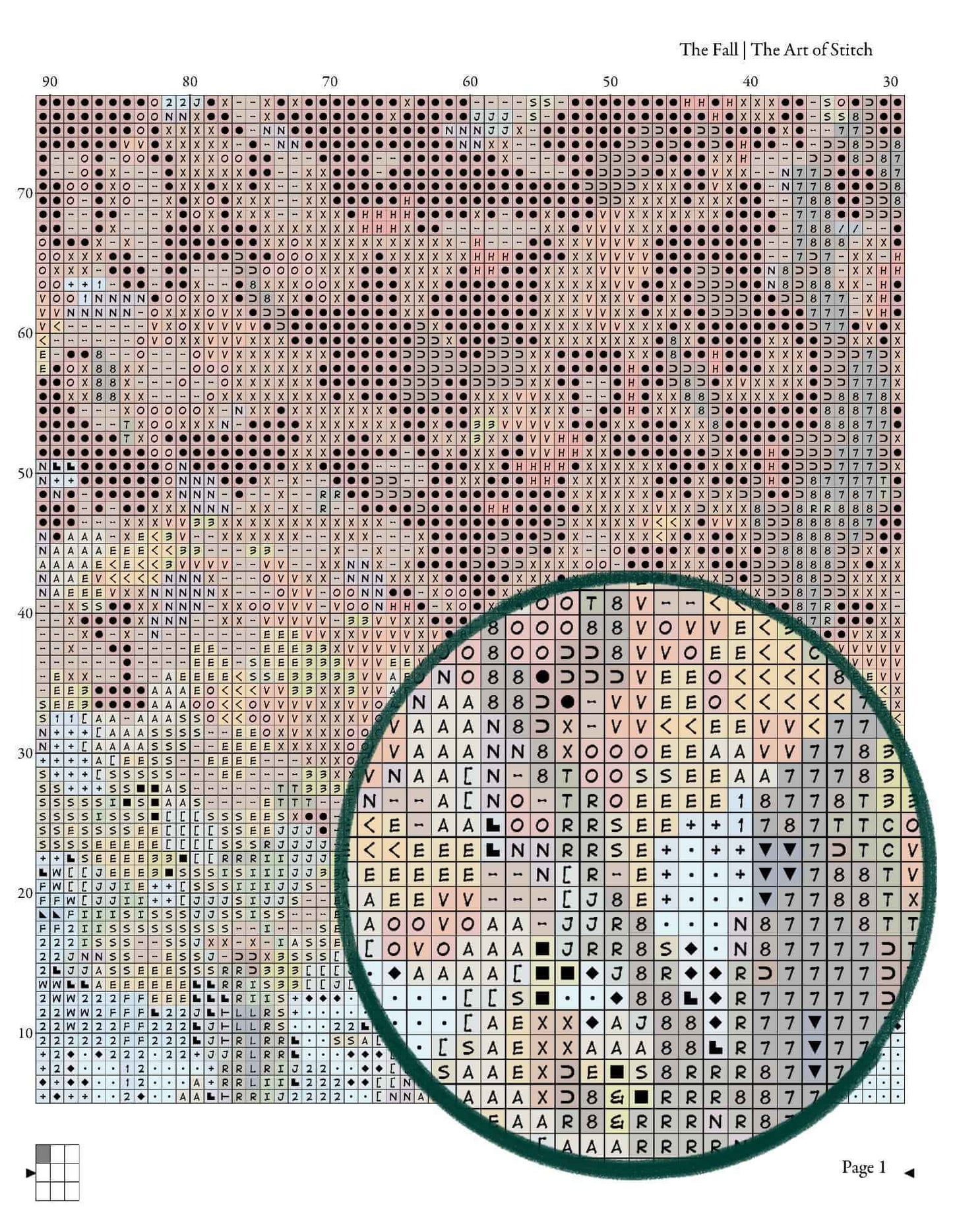 The Fall Cross Stitch Pattern - Premium Cross Stitch Pattern - The Art of Stitch