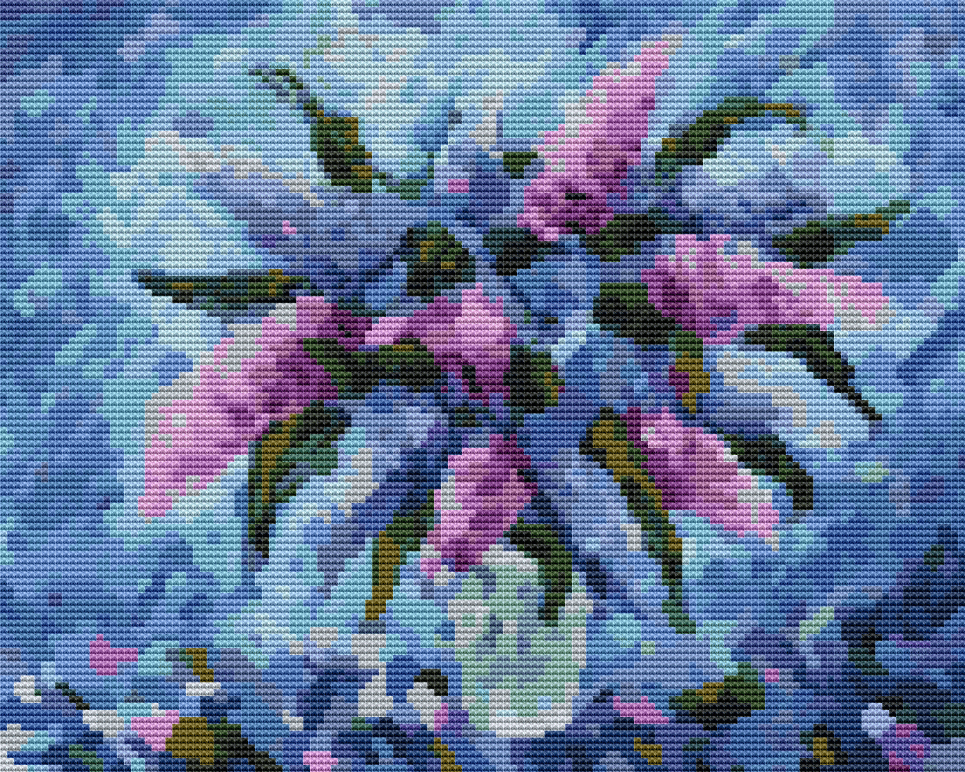 Purple Fiesta Cross Stitch Pattern by The Art of Stitch