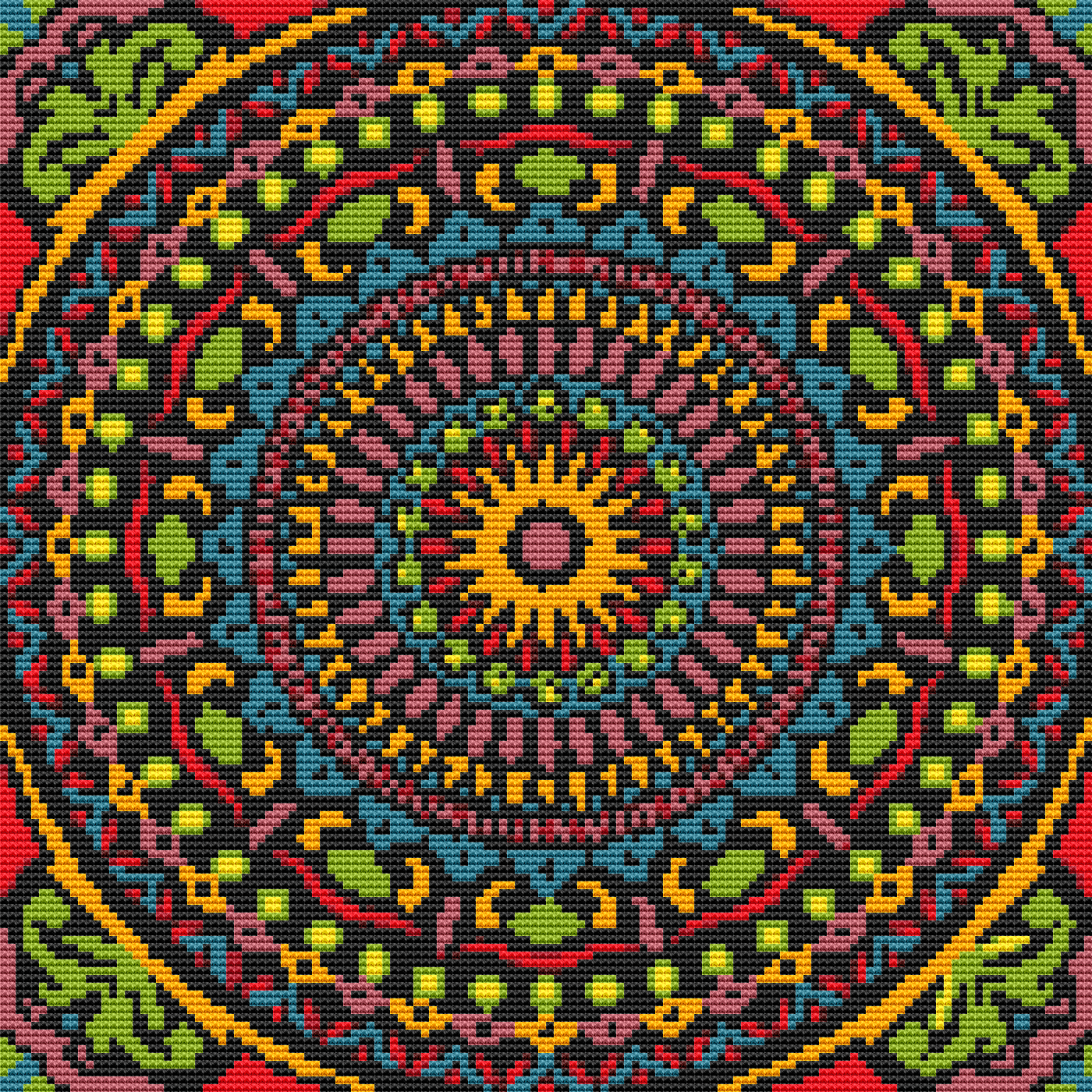 Hypnotic Mandala Cross Stitch Pattern by The Art of Stitch