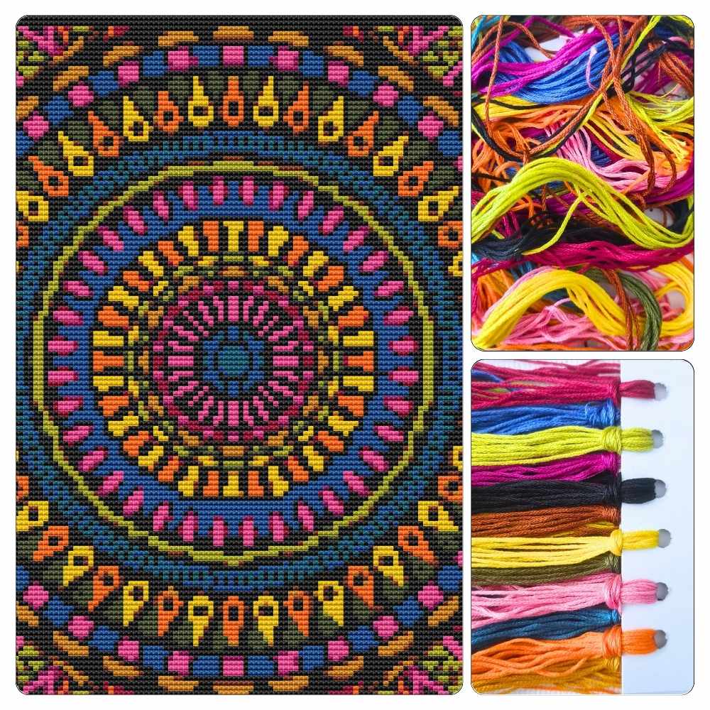 Mandala Series: Time Cross Stitch Kit