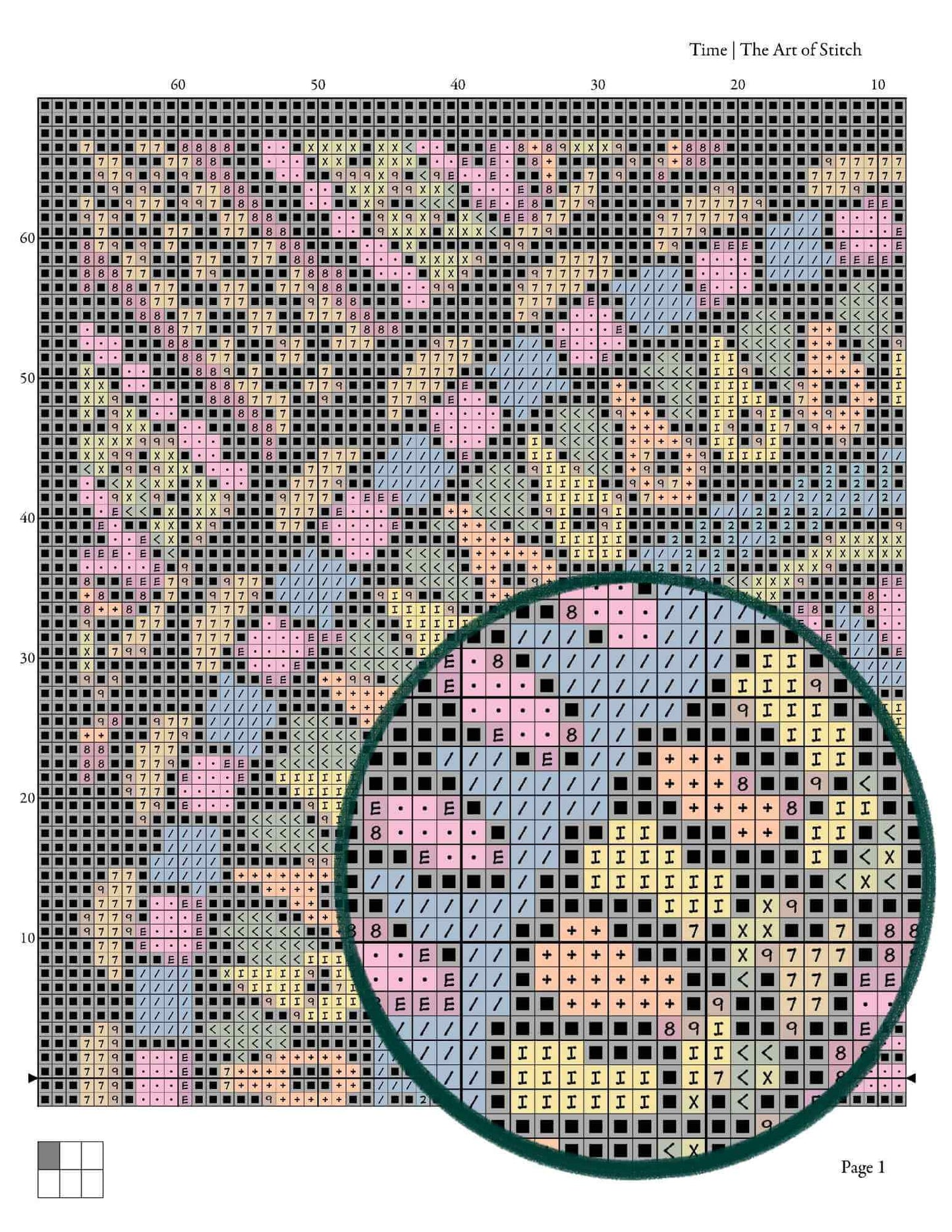 Mandala Series: Time Cross Stitch Kit - Premium Cross Stitch Kit - The Art of Stitch