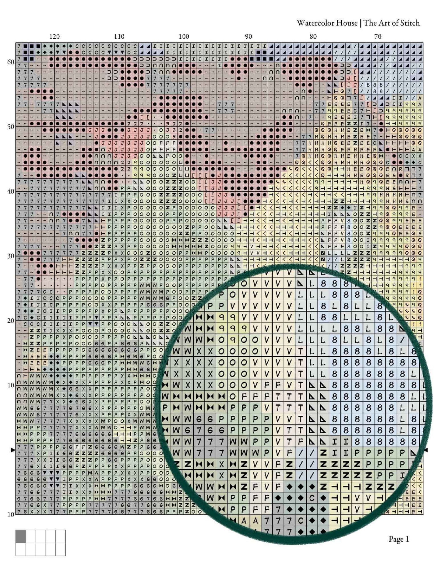 Watercolor House Cross Stitch Kit - Premium Cross Stitch Kit - The Art of Stitch