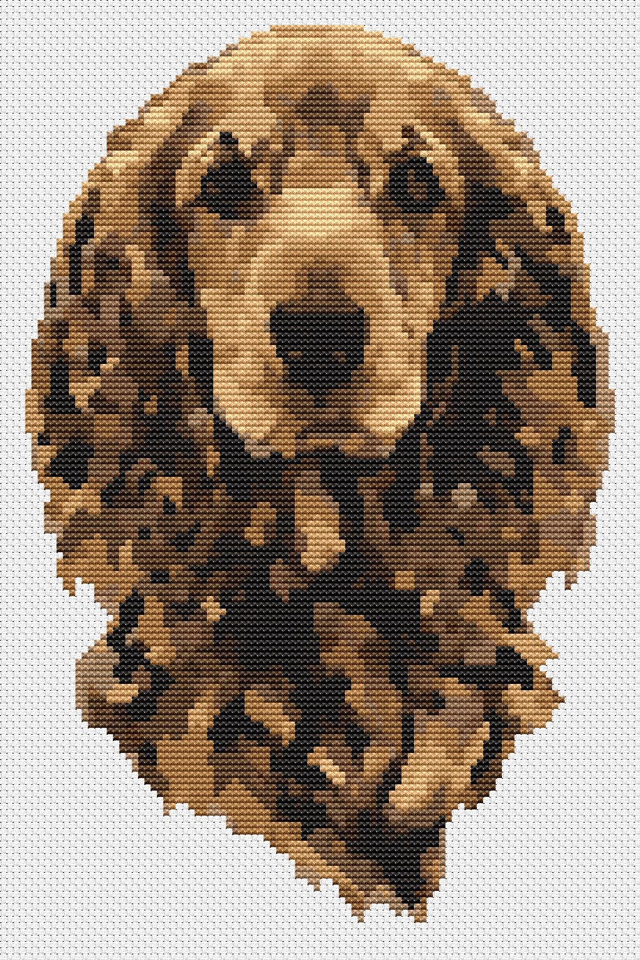 Portrait of a Dog Cross Stitch Pattern by The Art of Stitch