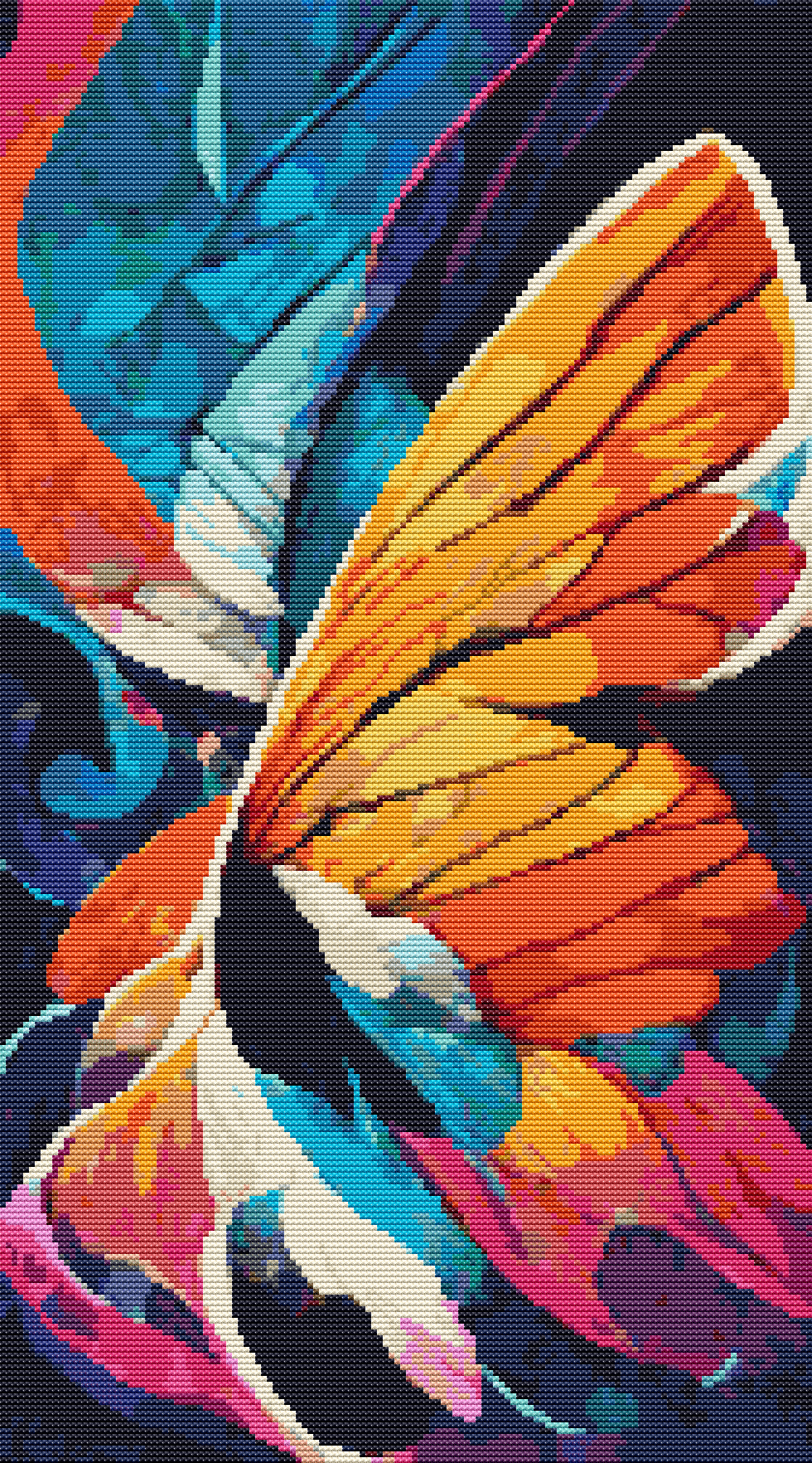 Fantasy: A Butterfly's Wing Cross Stitch Pattern by The Art of Stitch