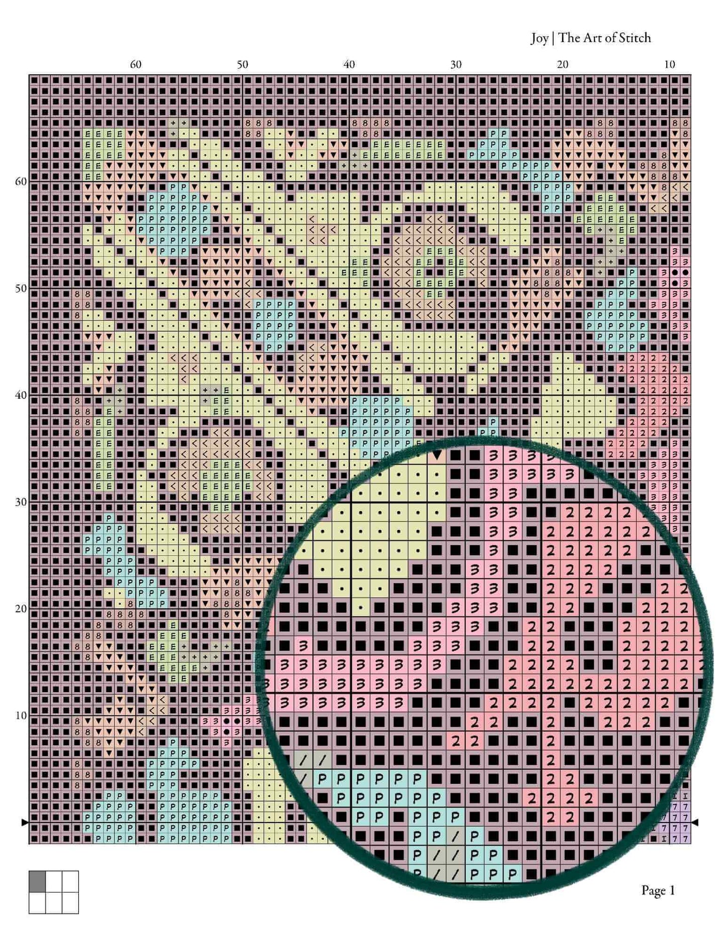 Mandala Series: Joy Cross Stitch Kit - Premium Cross Stitch Kit - The Art of Stitch