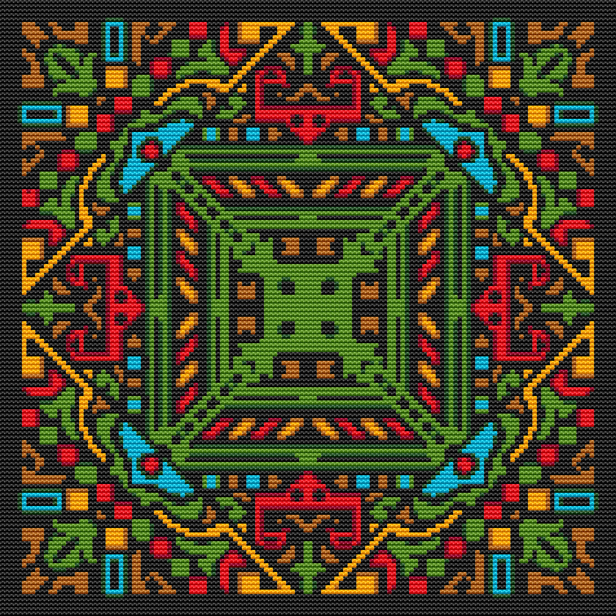 Reflection Mandala Cross Stitch Pattern by The Art of Stitch