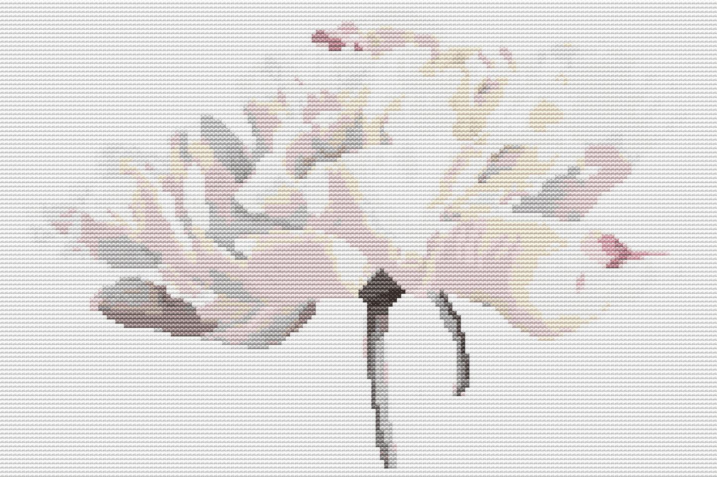 White Tulips Cross Stitch Pattern by The Art of Stitch