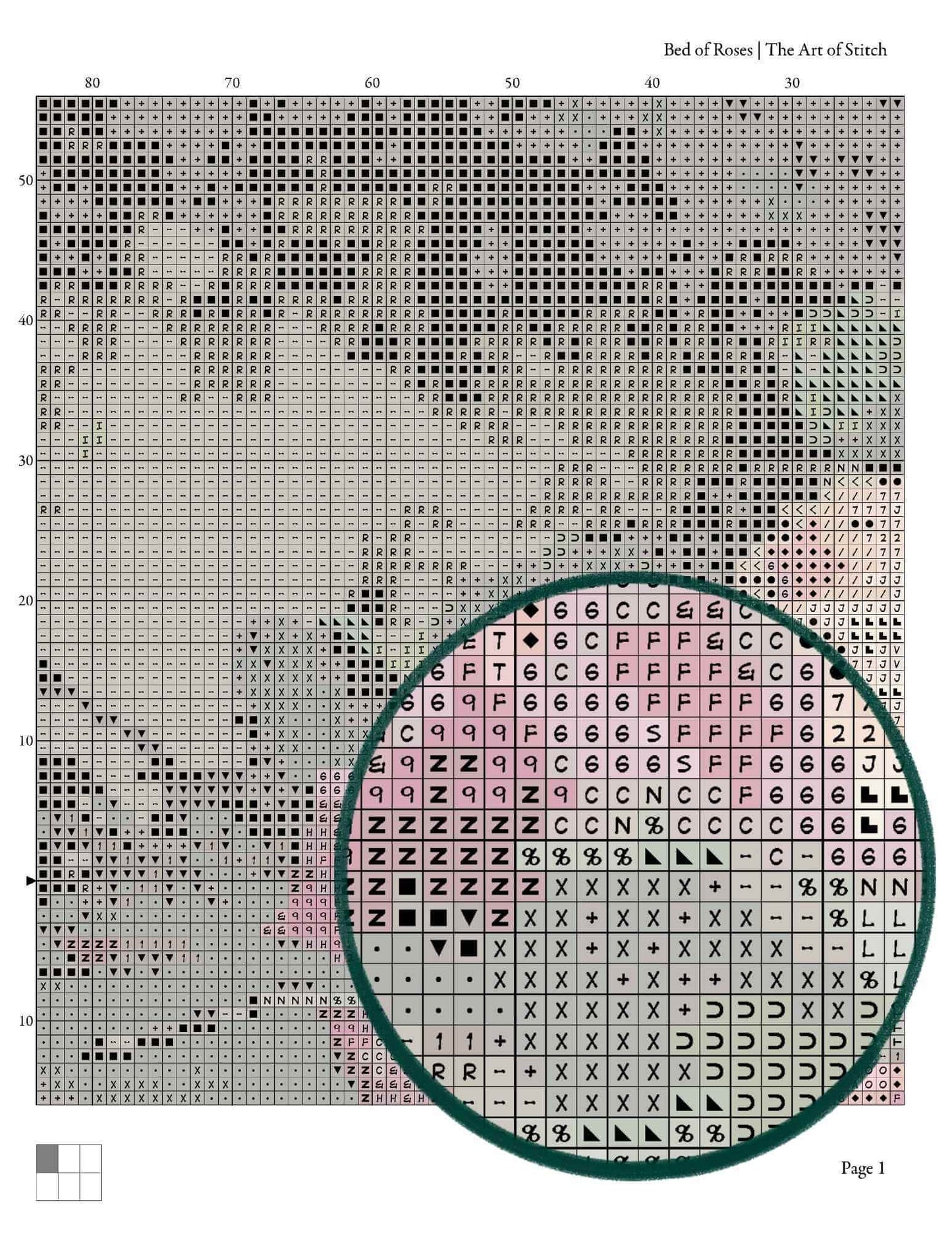 Bed of Roses Cross Stitch Kit - Premium Cross Stitch Kit - The Art of Stitch