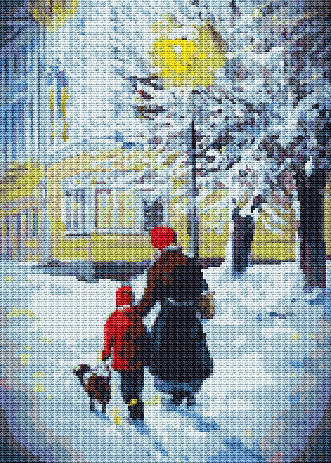A Winter's Day Cross Stitch Pattern by The Art of Stitch