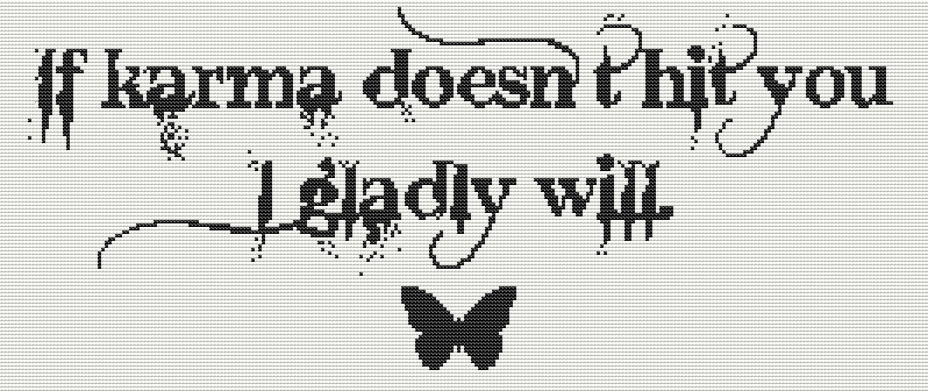 Word It! Series: Karma Cross Stitch Kit