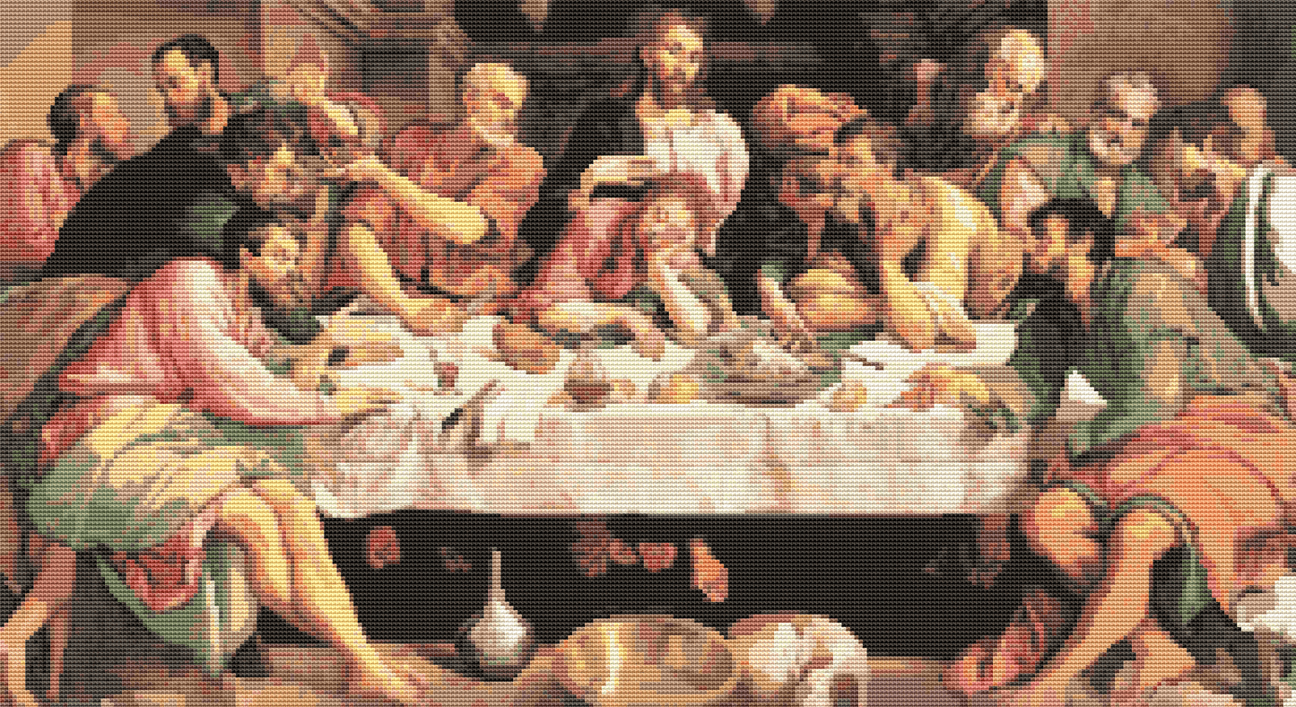 The Last Supper Cross Stitch Pattern by Jacopo Bassano