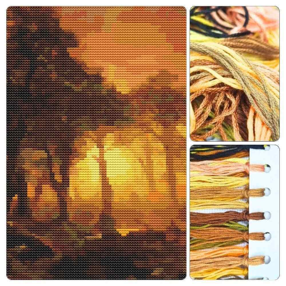 Emigrants Crossing the Plains Cross Stitch Kit