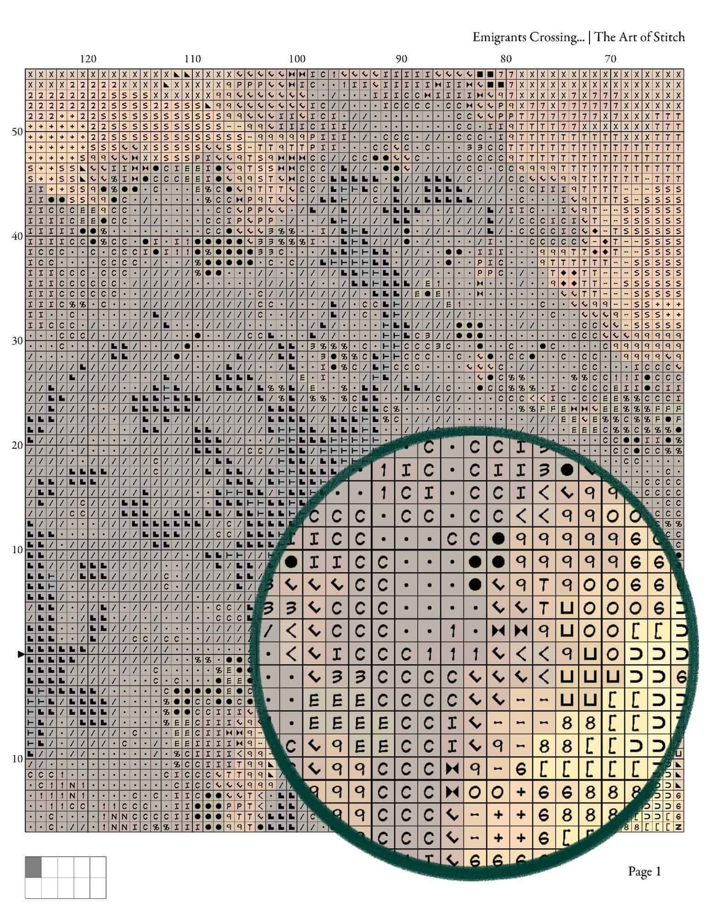 Emigrants Crossing the Plains Cross Stitch Pattern - Premium Cross Stitch Pattern - Albert Bierstadt