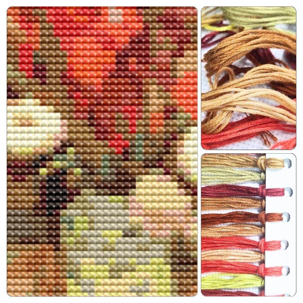 Vase with Red Gladioli Bookmark Cross Stitch Kit by Vincent Van Gogh