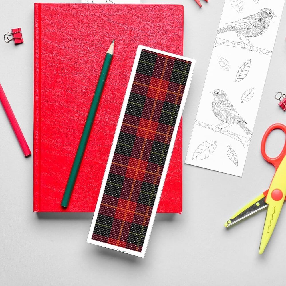 So Plaid Bookmark Cross Stitch Pattern