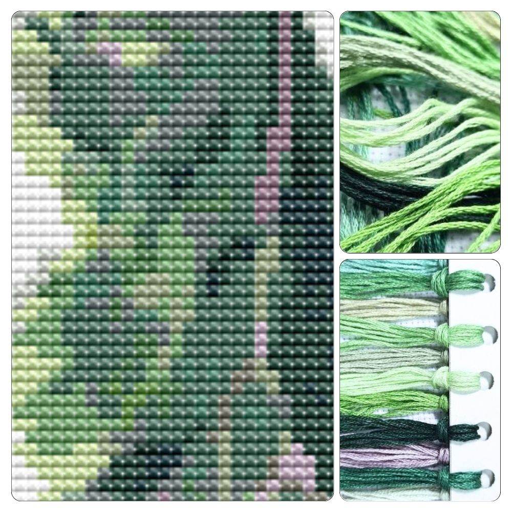 A Side of Kale Bookmark Cross Stitch Kit by The Art of Stitch