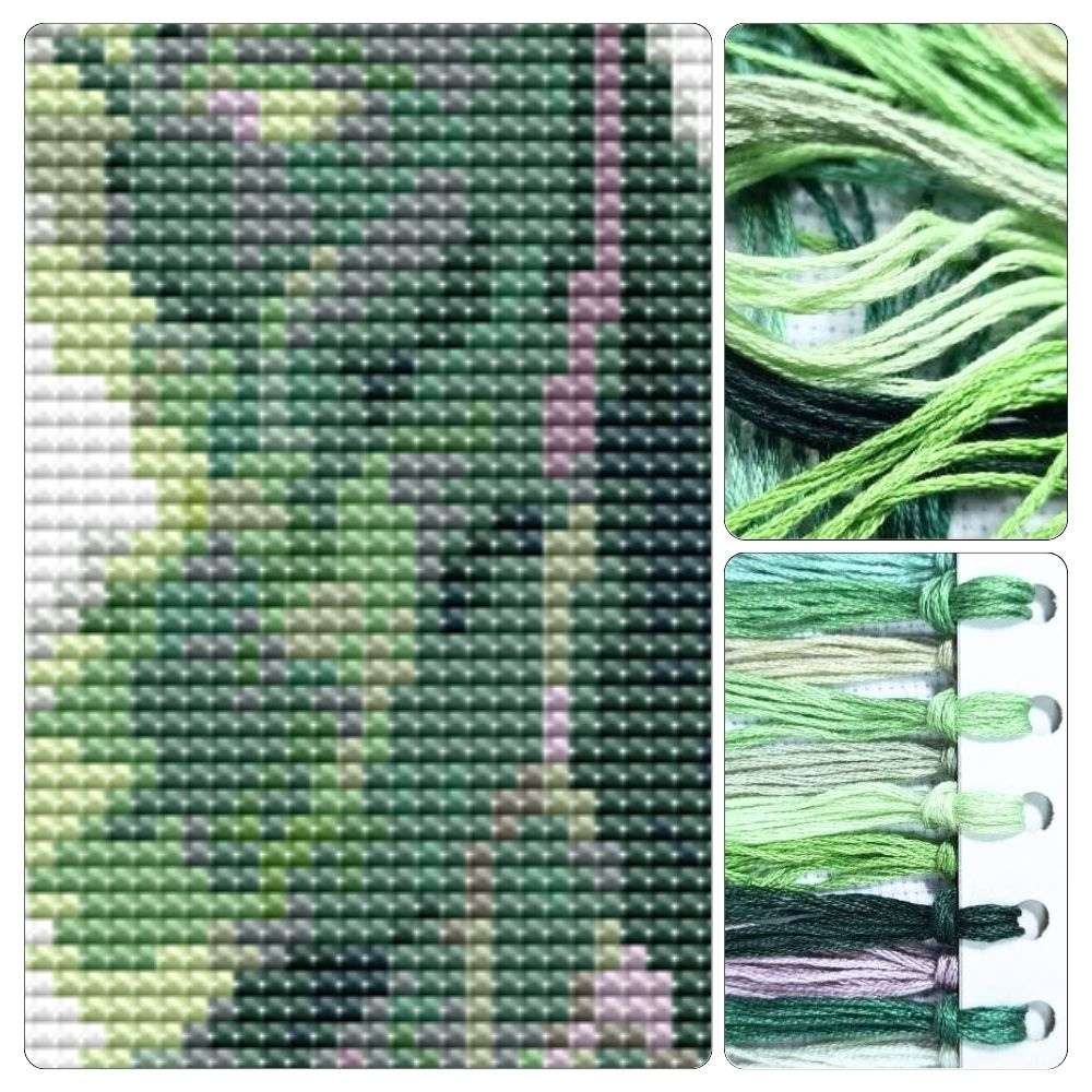 A Side of Kale Bookmark Cross Stitch Kit