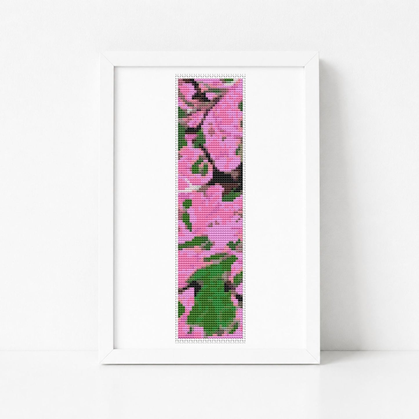 Pink Nova Bookmark Cross Stitch Pattern - Bookmark Cross Stitch Pattern - Omair Gul