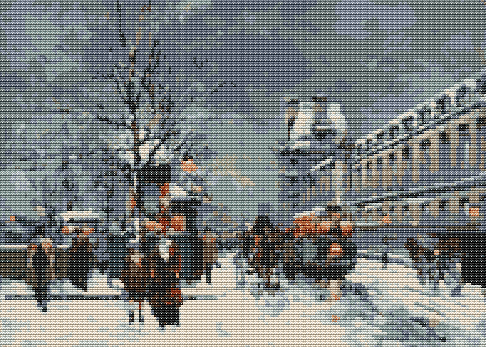 Port St Denis Cross Stitch Kit by Antoine Blanchard