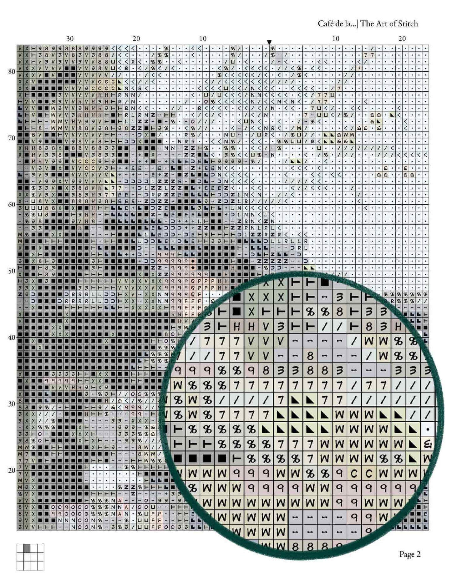 Café de la Paix Opera Cross Stitch Pattern - Premium Cross Stitch Pattern - Antoine Blanchard