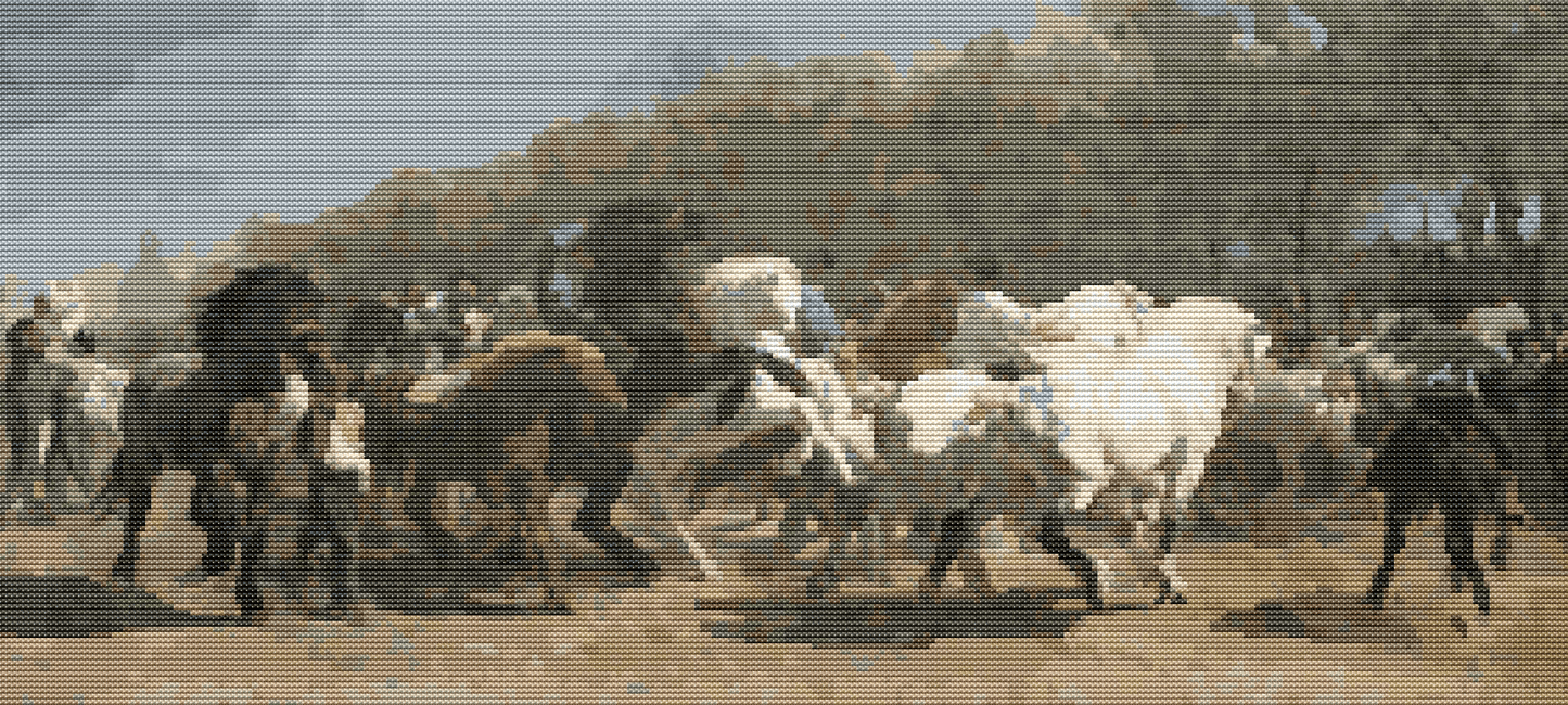 The Horse Fair Cross Stitch Kit - The Art of Cross Stitch