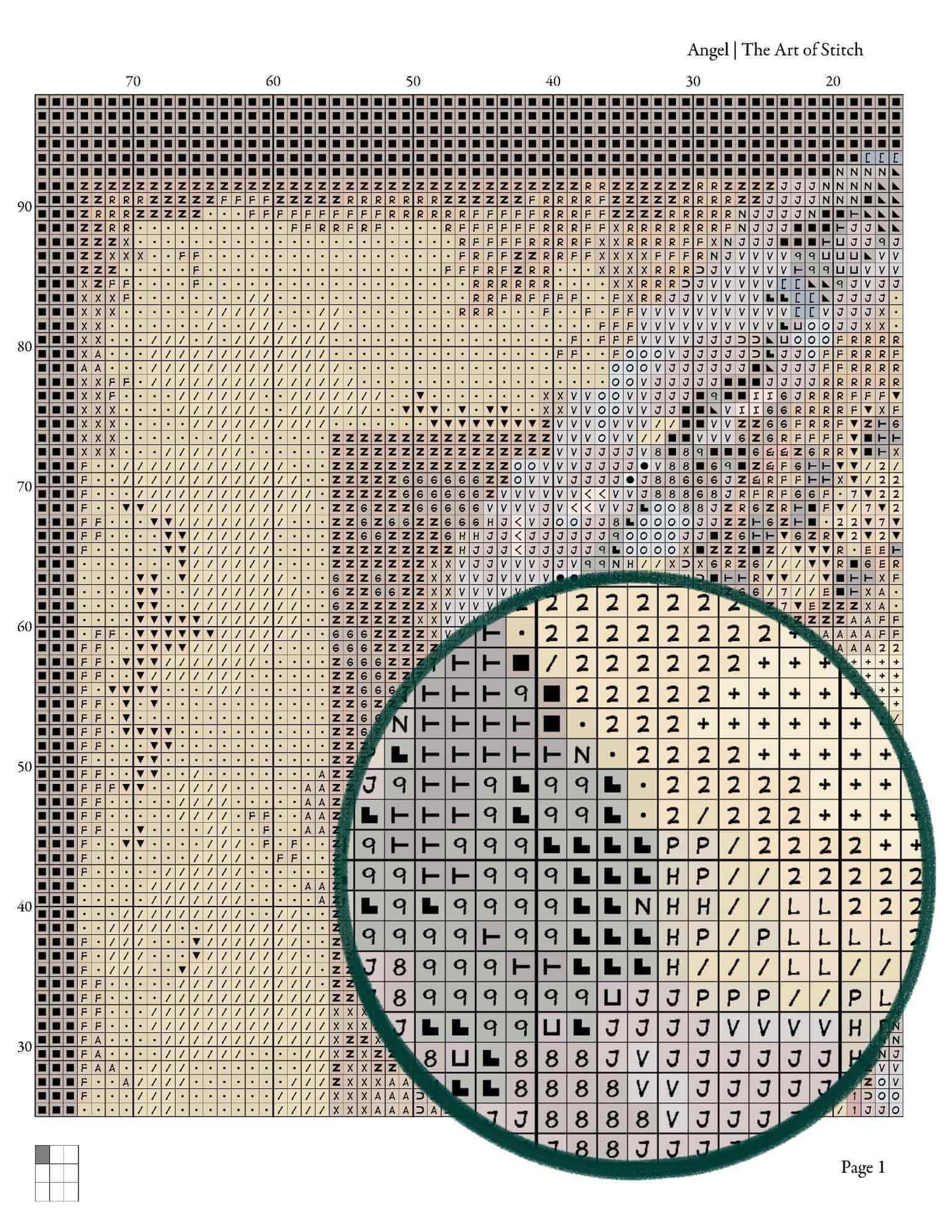 Angel Cross Stitch Pattern - Premium Cross Stitch Pattern - Sir Edward Burne - Jones
