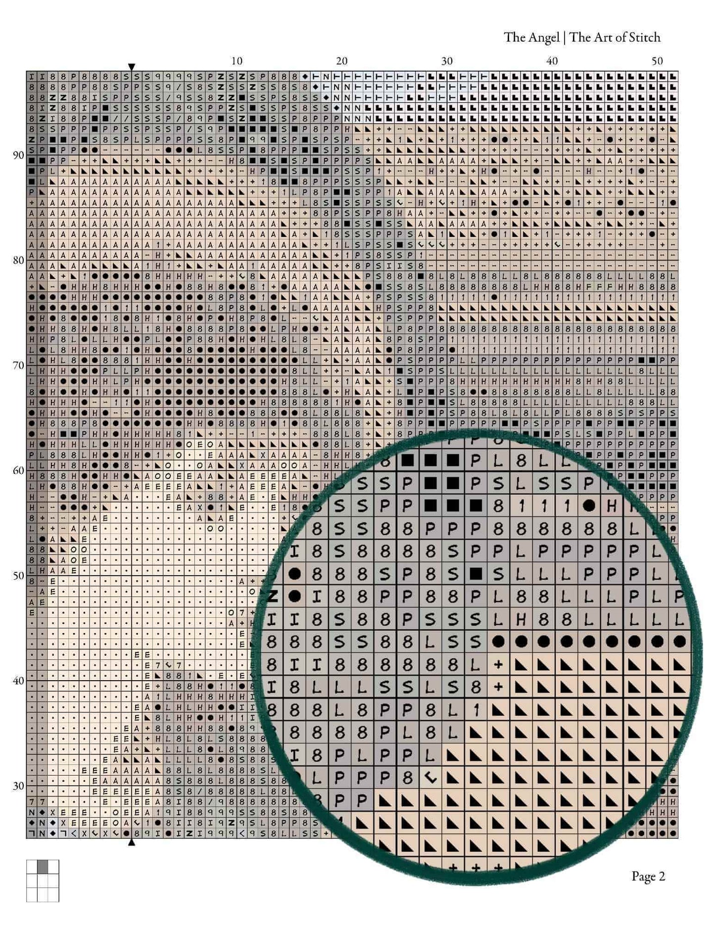 The Angel Cross Stitch Pattern - Premium Cross Stitch Pattern - Sir Edward Burne - Jones
