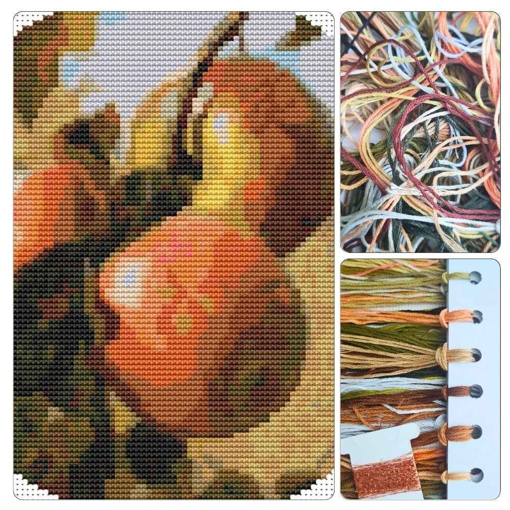 Apples Circular Cross Stitch Kit