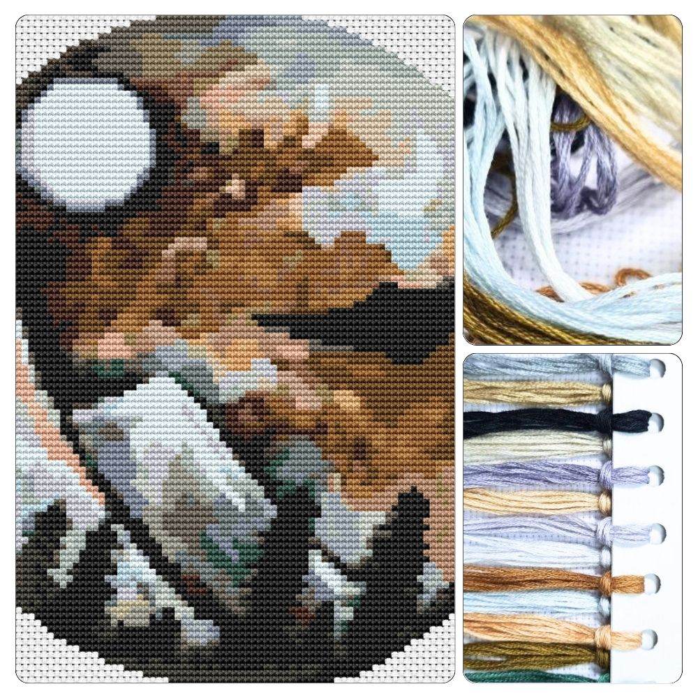 Over the Mountains Circular Cross Stitch Kit by The Art of Stitch