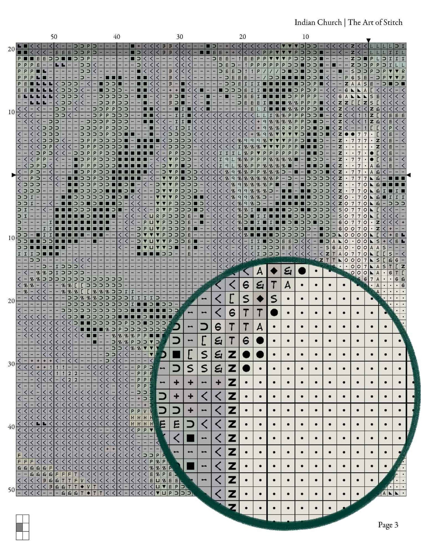 Indian Church Cross Stitch Pattern - Premium Cross Stitch Pattern - Emily Carr
