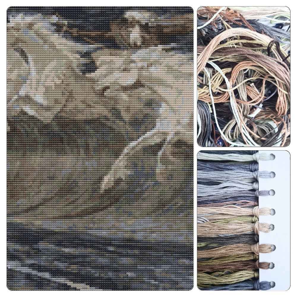 Horses of Neptune Cross Stitch Kit
