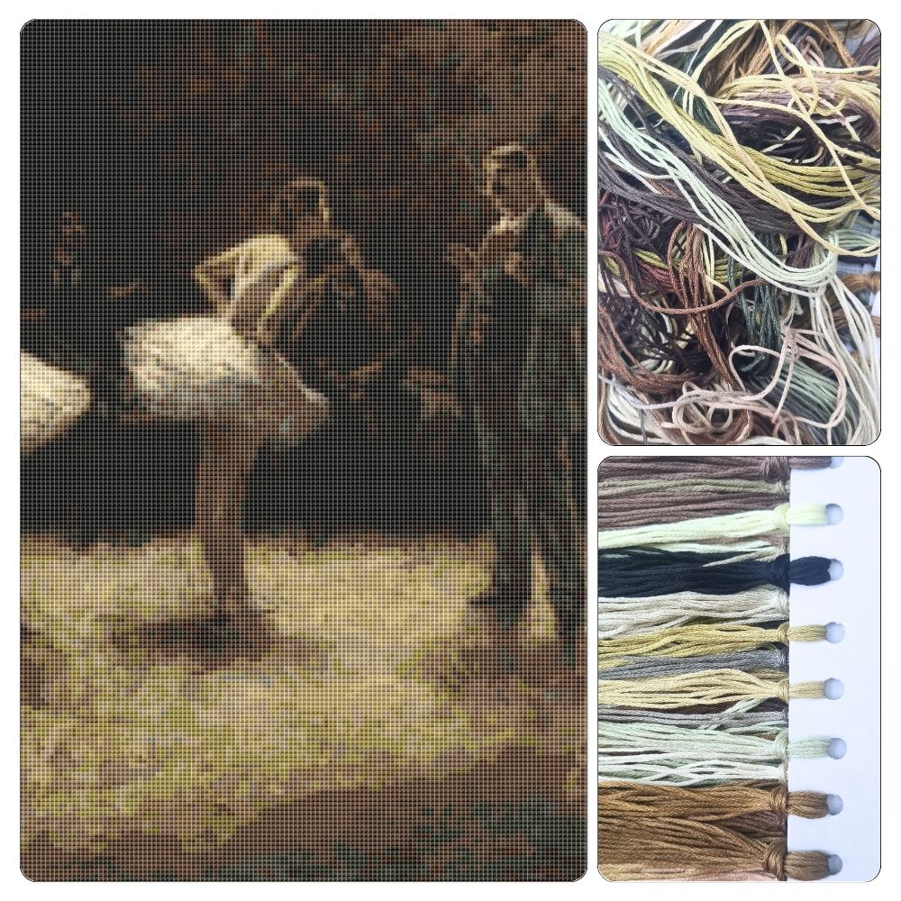 The Strike of the Ballerinas Cross Stitch Kit - Premium Cross Stitch Kit - Nicolaas Van Der Waay