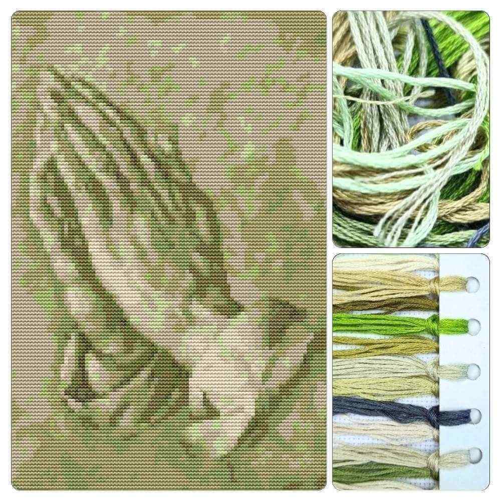 Praying Hands First Issue Stamp Cross Stitch Kit