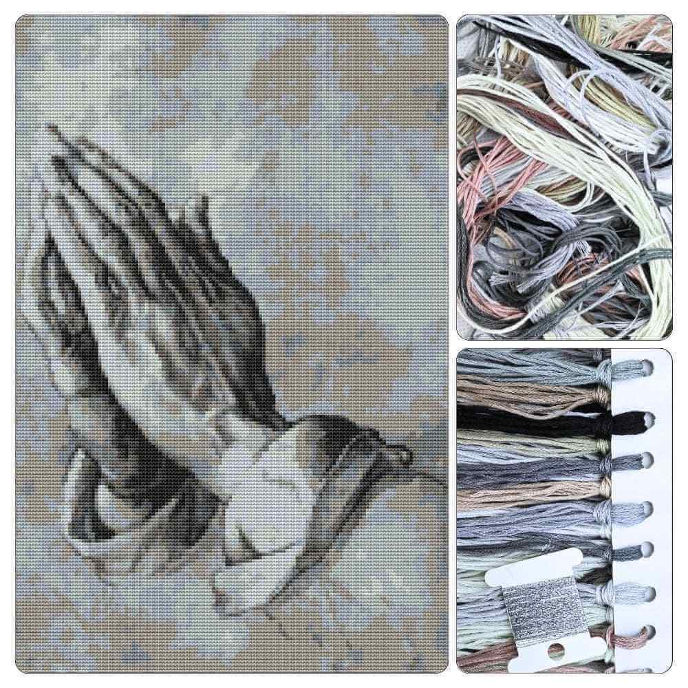 Praying Hands Cross Stitch Kit