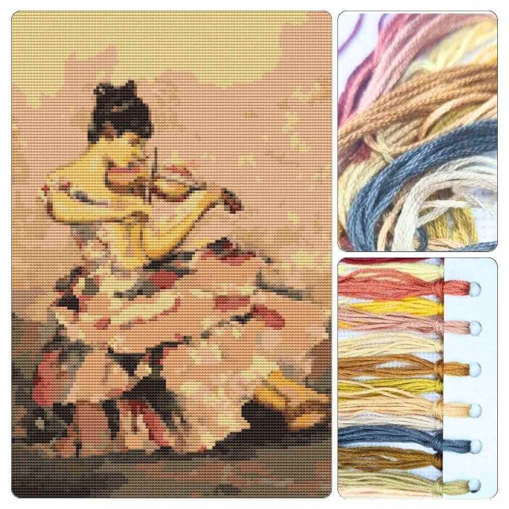 The Violinist Cross Stitch Kit