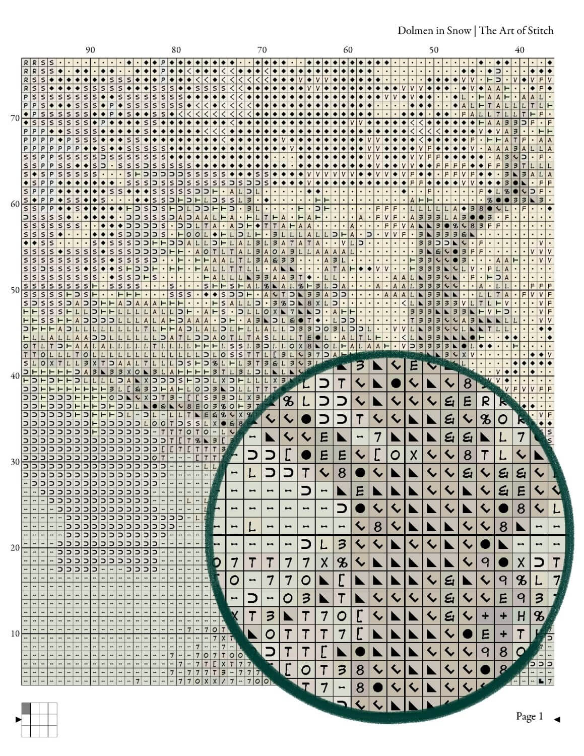 Dolmen in Snow Cross Stitch Kit - Premium Cross Stitch Kit - Caspar David Friedrich