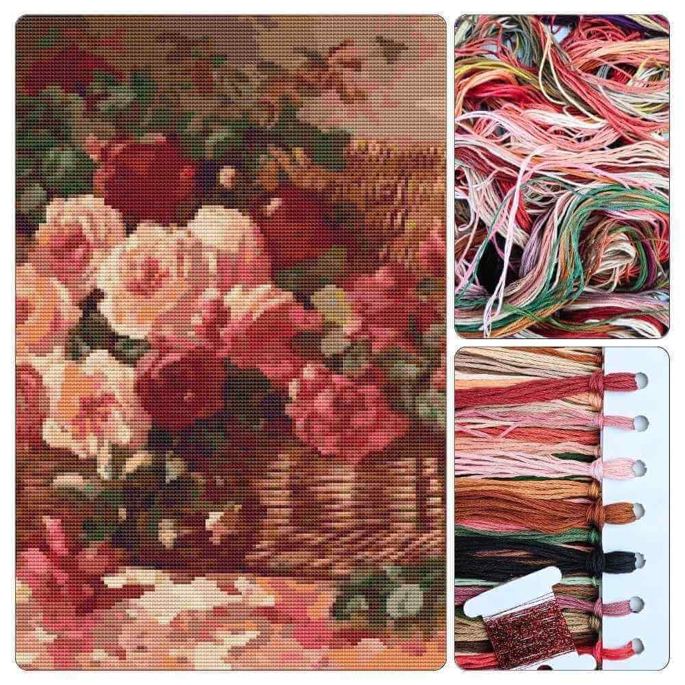 Floral Still Life Cross Stitch Kit