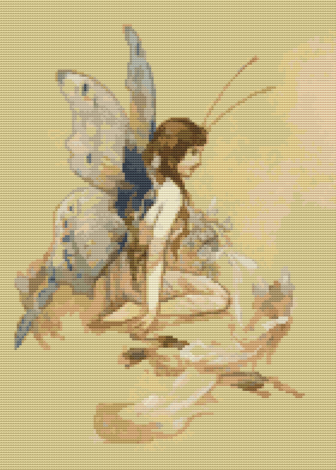 The Water Babies Cross Stitch Pattern by Warwick Goble