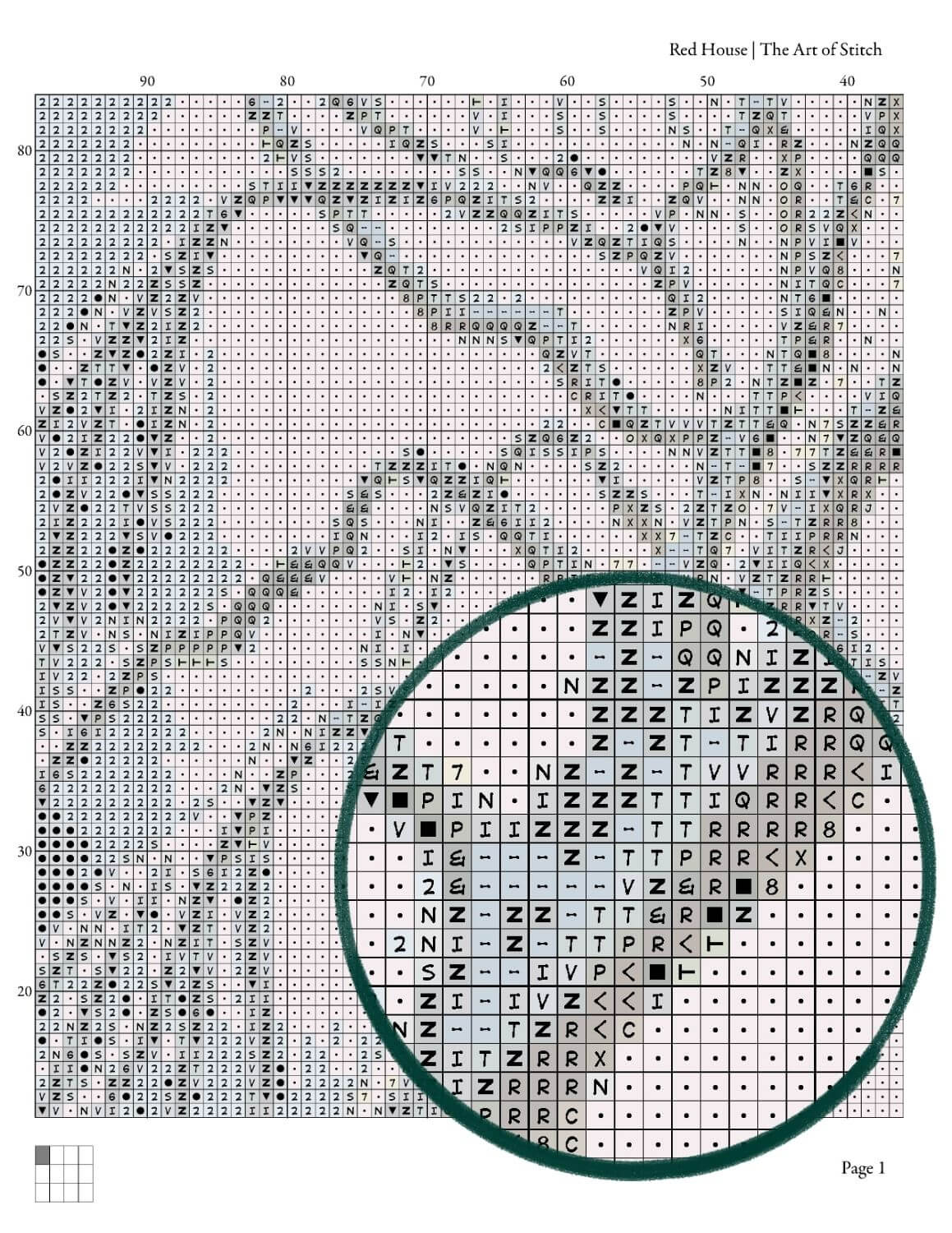 Red House Cross Stitch Pattern - Premium Cross Stitch Pattern - Lawren Harris
