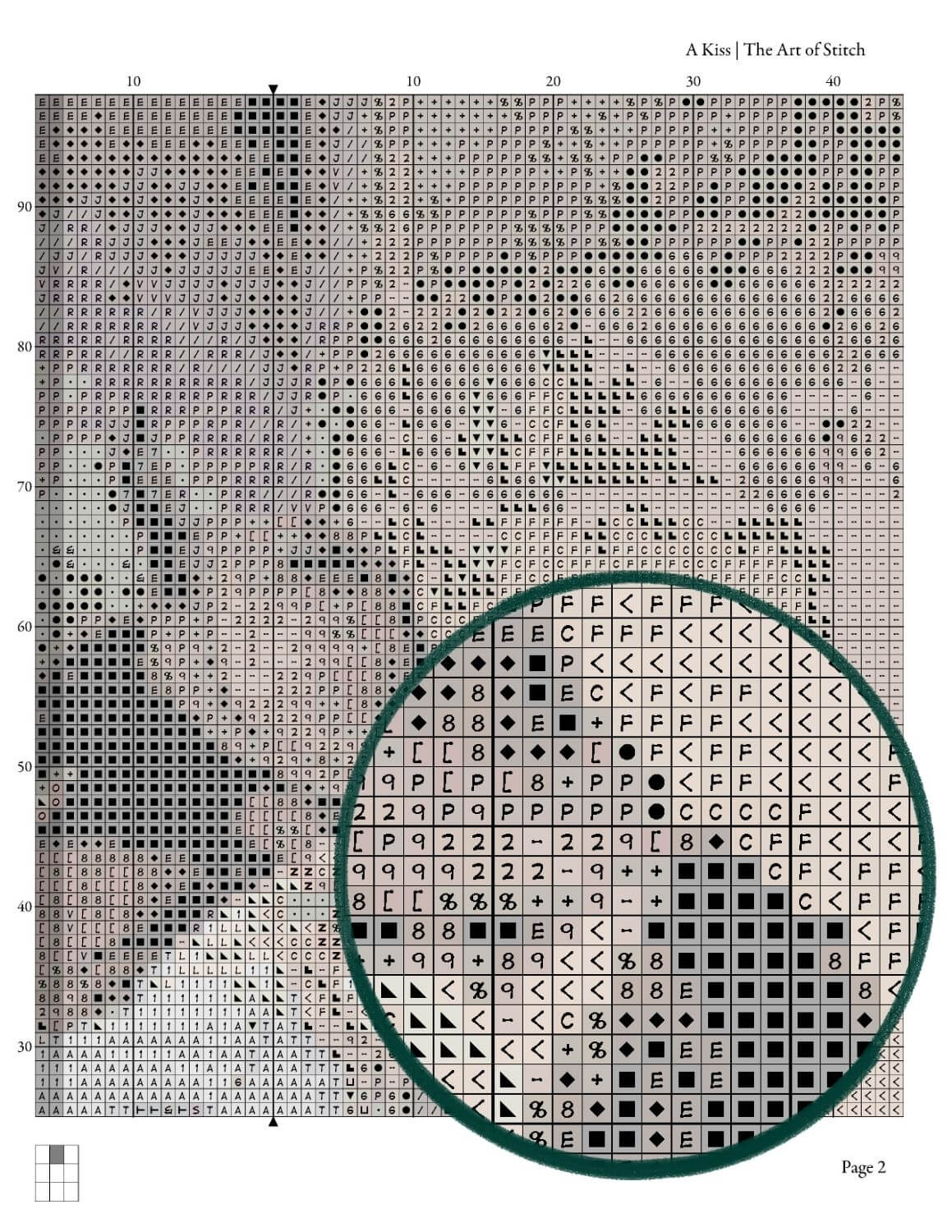 A Kiss Cross Stitch Kit