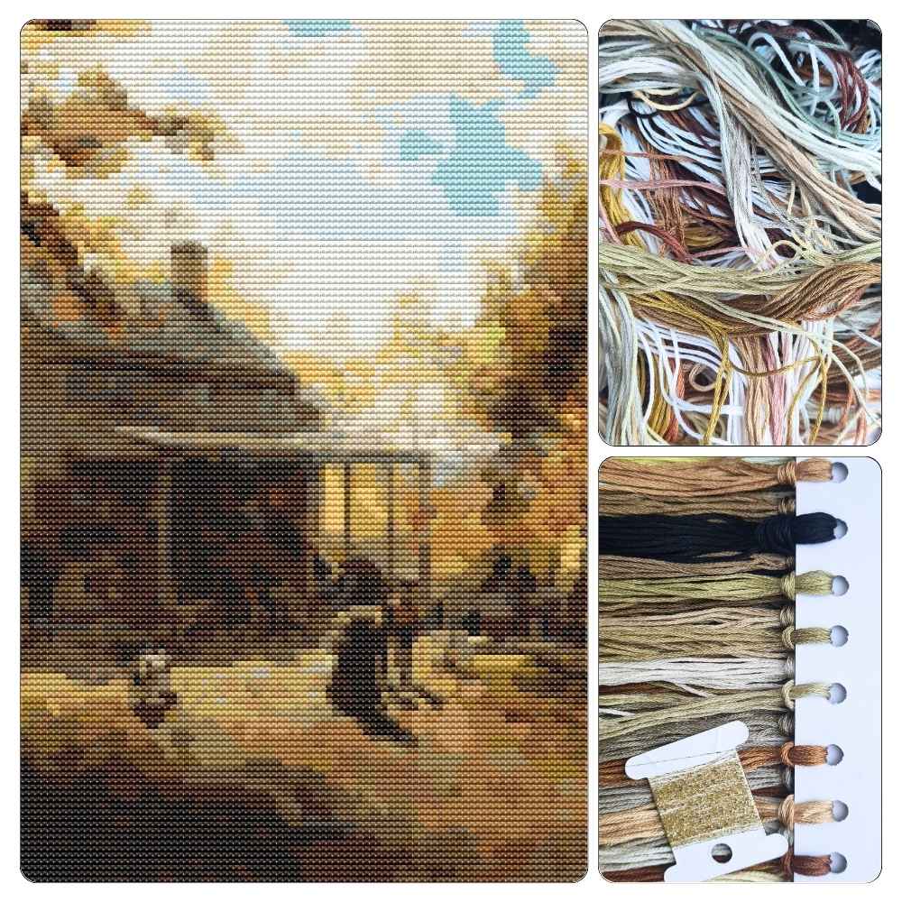 An October Day Cross Stitch Kit