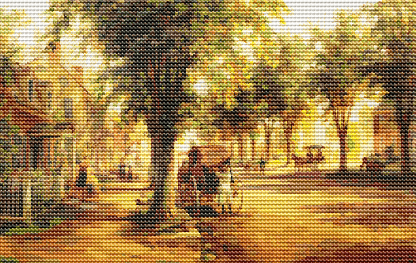 Coming Home Cross Stitch Pattern by Edward Lamson Henry