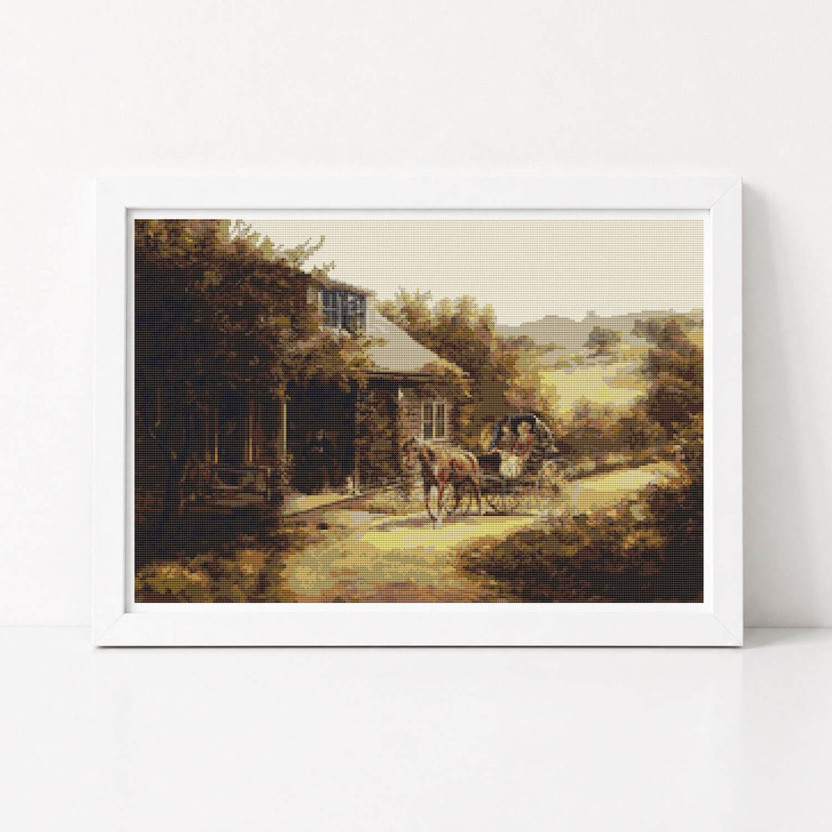 Unexpected Visitors Cross Stitch Pattern - Premium Cross Stitch Pattern - Edward Lamson Henry