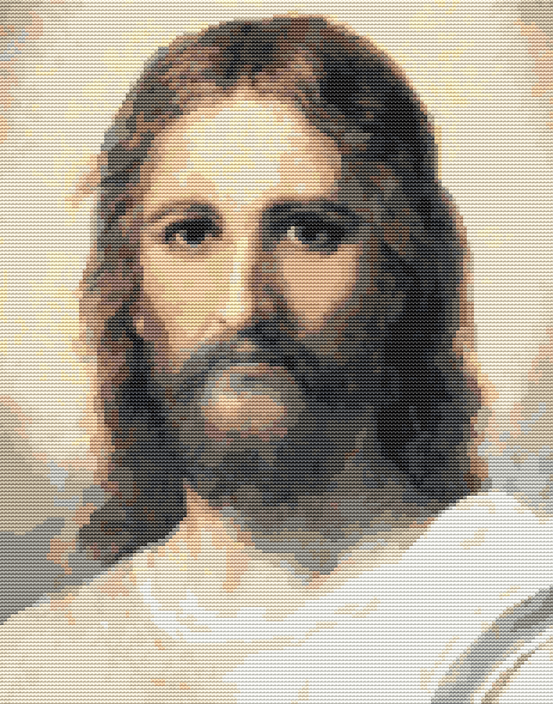 Jesus Cross Stitch Pattern by Heinrich Hofmann