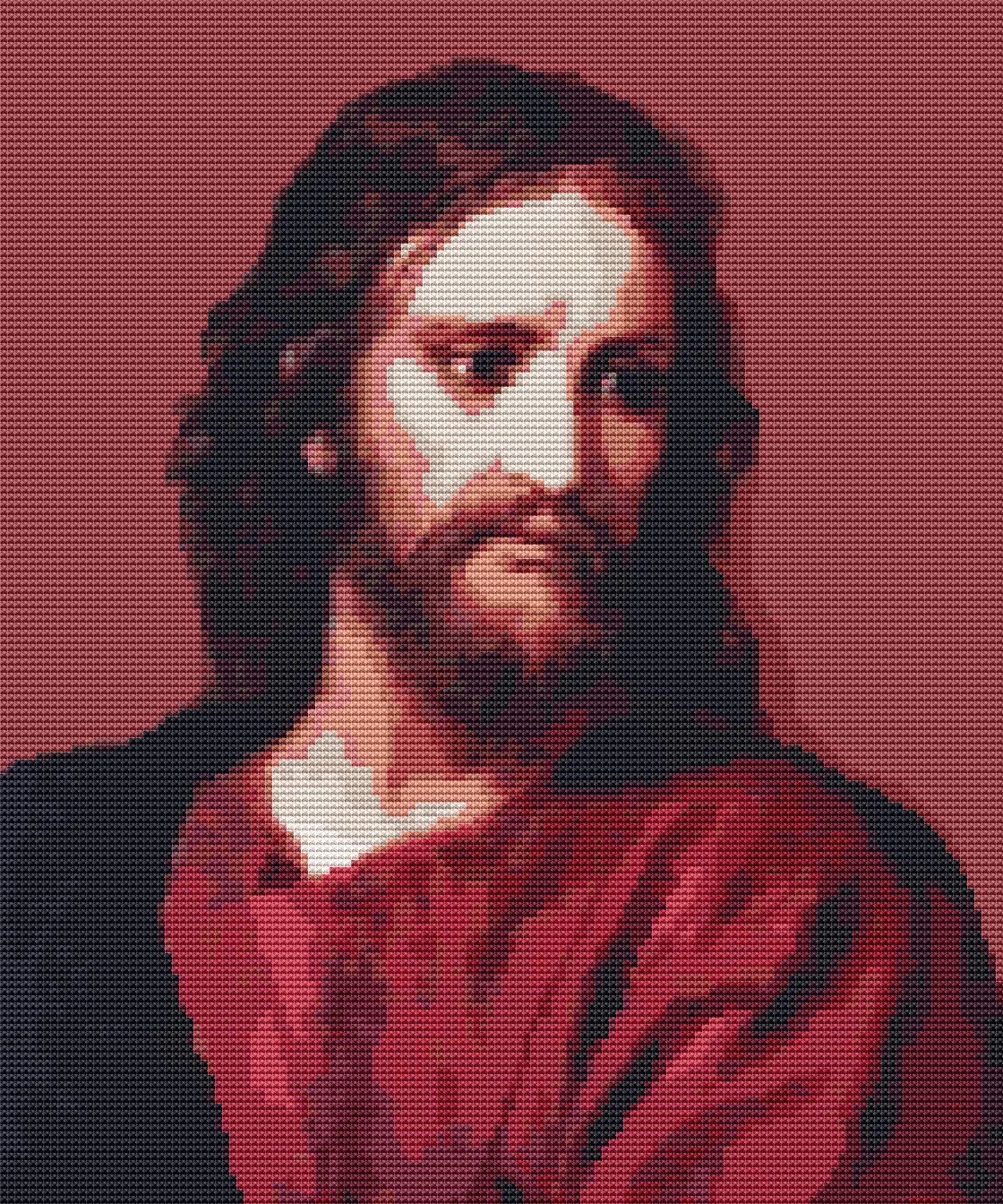 Christ at Thirty Three Cross Stitch Pattern by Heinrich Hofmann