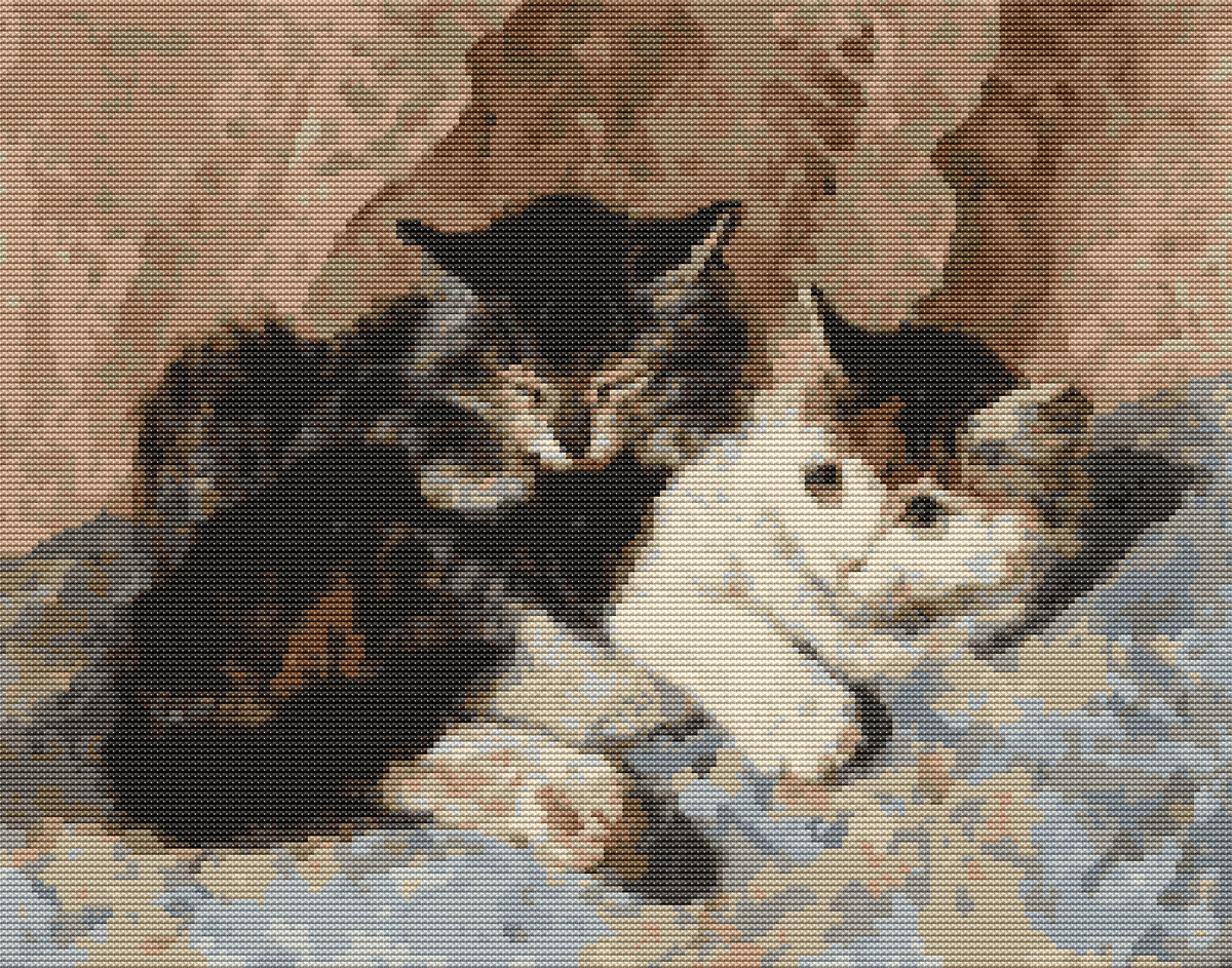 Best of Friends Cross Stitch Kit - Premium Cross Stitch Kit - Henriette Ronner Knip
