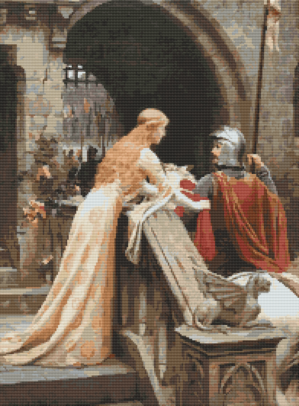 God Speed Cross Stitch Pattern by Edmund Blair Leighton